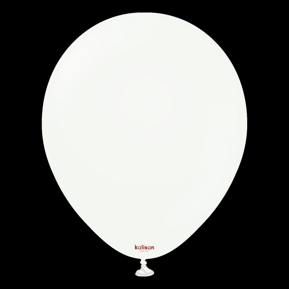 BALON 18'' OPAQUE SATİN SNOW WHİTE 25 Lİ KALİSAN