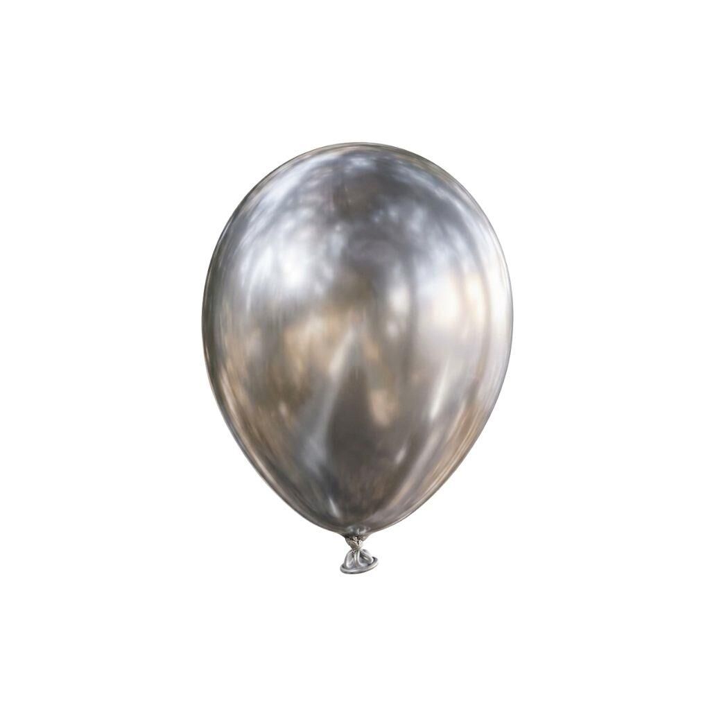 BALON 5'' KROM(MİRROR) SİLVER 100 LÜ KALİSAN