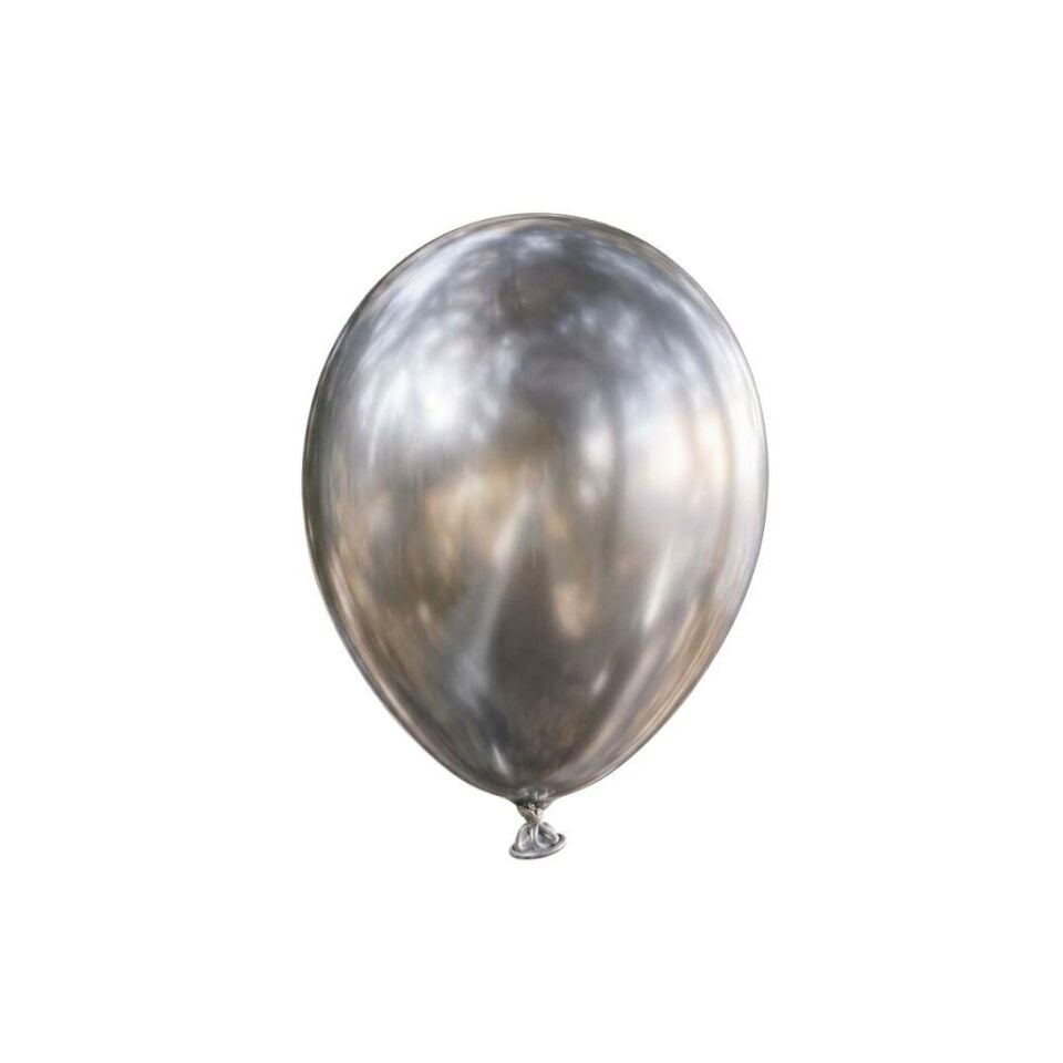 BALON 5'' KROM(MİRROR) SİLVER 100 LÜ KALİSAN