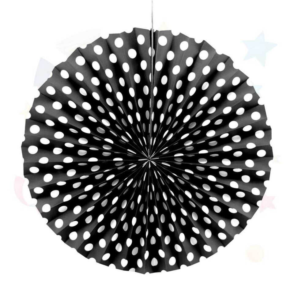 KARTON ÇARK SÜS PUANTİYELİ 40 CM SİYAH