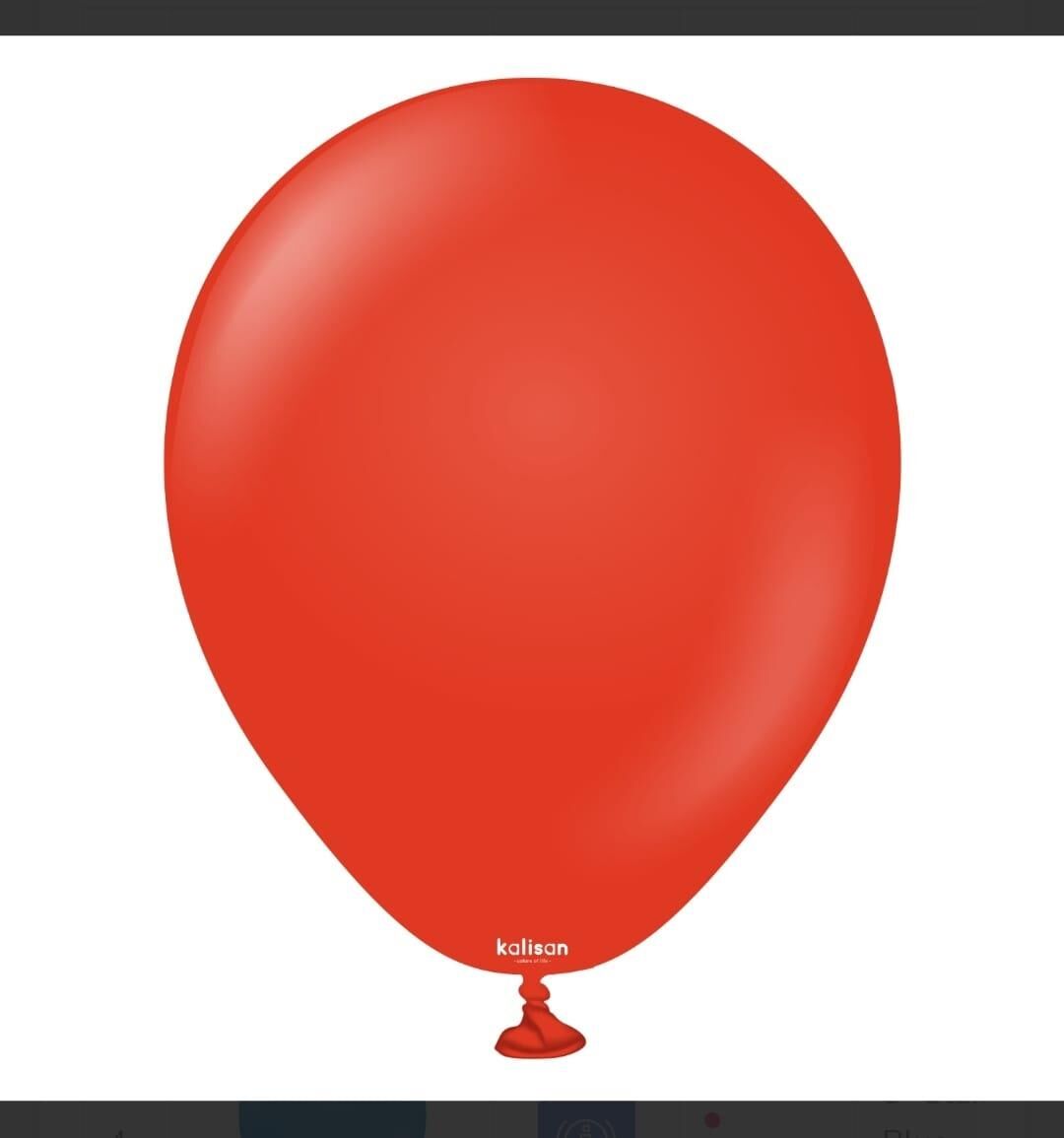 BALON 5'' RED(KIRMIZI) 100 LÜ KALİSAN