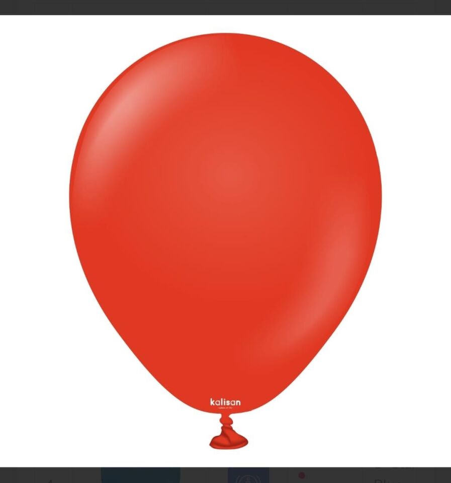 BALON 5'' RED(KIRMIZI) 100 LÜ KALİSAN
