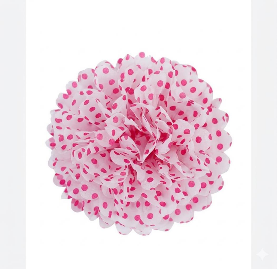 KAĞIT SÜS PELUR KAĞIT POMPOM PUANTİYELİ 25 CM 10 L