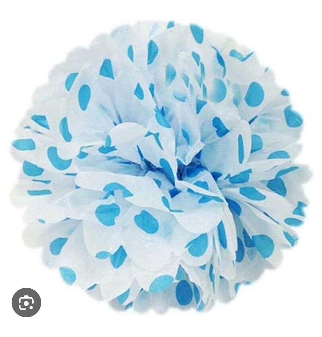 KAĞIT SÜS PELUR KAĞIT POMPOM PUANTİYELİ 50 CM 10 L