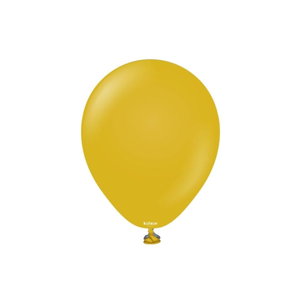 BALON 5''RETRO MUSTARD 100'LÜ KALİSAN