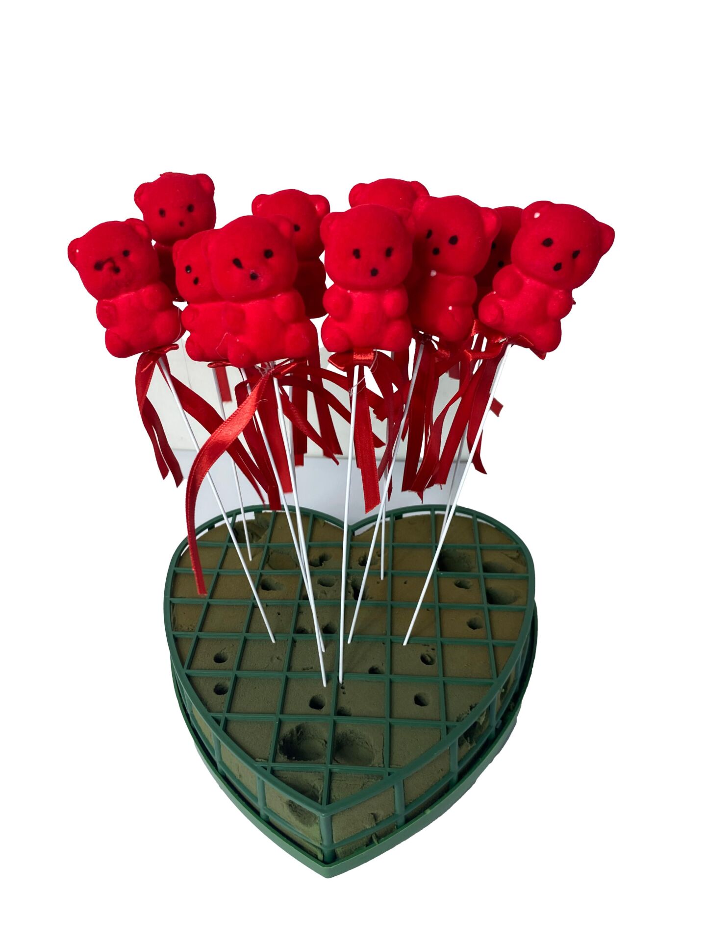 ÇUBUKLU STRAFOR AYICIK 6 LI KIRMIZI