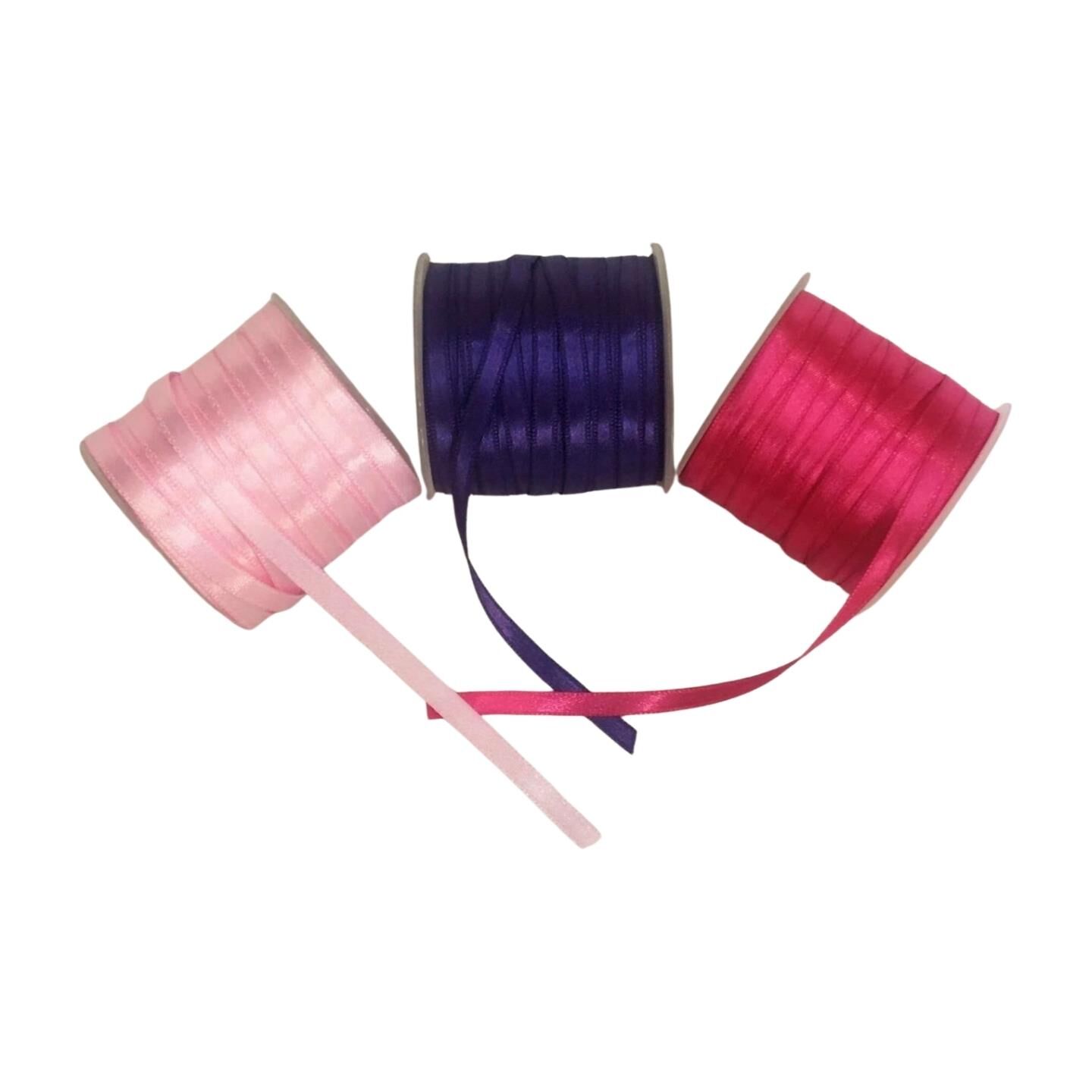 KURDELE SATEN 6 MM 70MT KARIŞIK