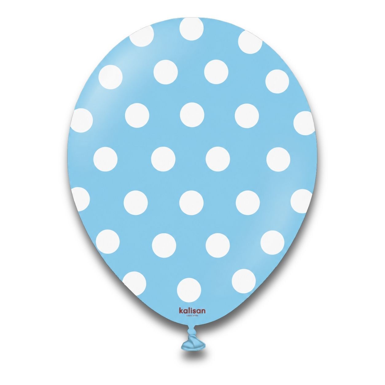 BALON 12'' PUANTİYELİ AÇIK MAVİ 25 Lİ  KALİSAN