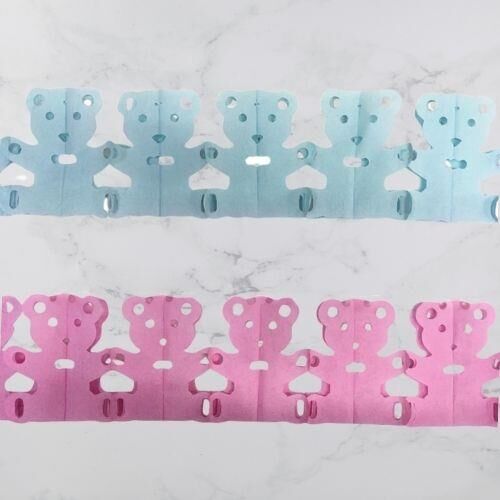 KAĞIT UZAR SÜS AYICIK PEMBE-MAVİ