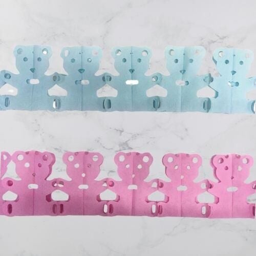 KAĞIT UZAR SÜS AYICIK PEMBE-MAVİ