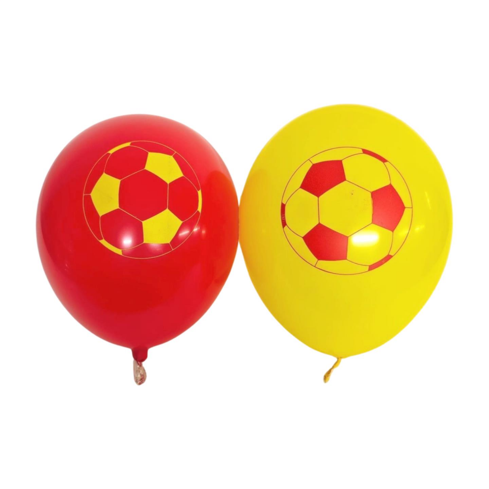 BALON BASKILI TARAFTAR SARI KIRMIZI 50 Lİ