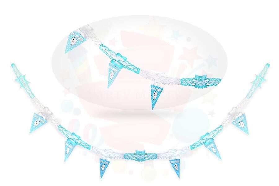 KAĞIT UZAR SÜS BAYRAKLI İLK DİŞİM MAVİ