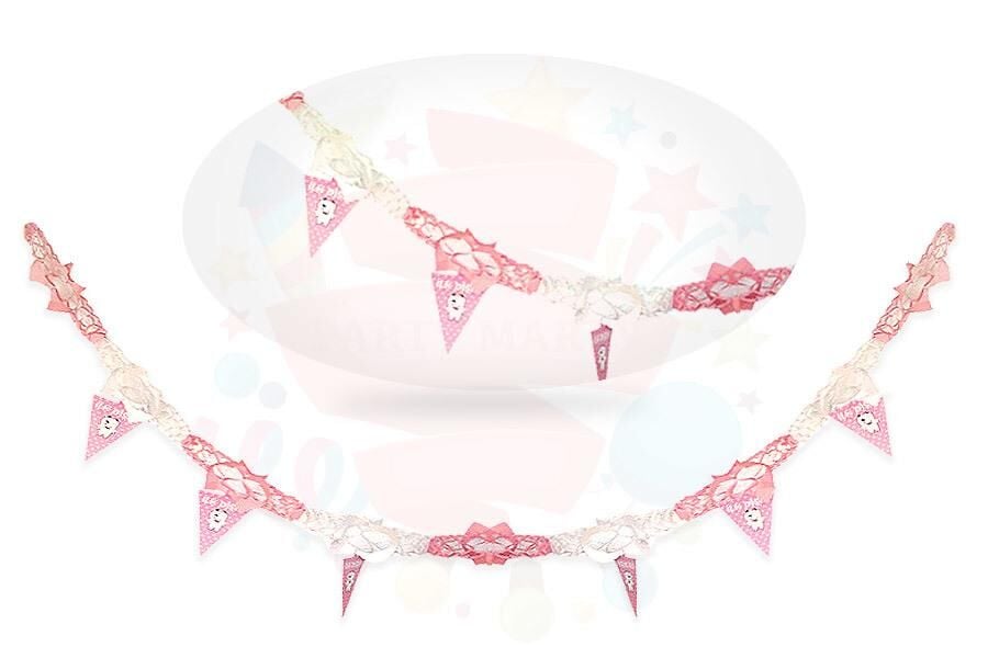 KAĞIT UZAR SÜS BAYRAKLI İLK DİŞİM PEMBE