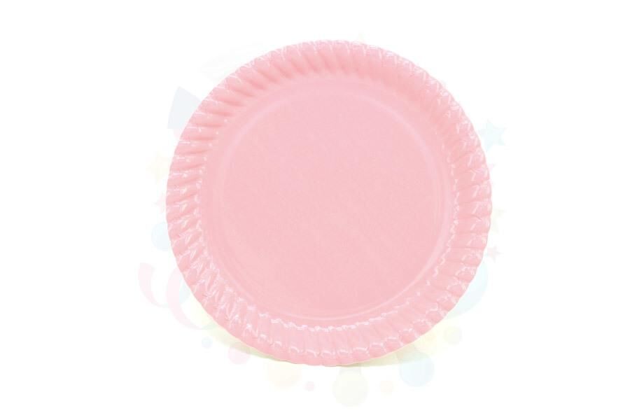 TABAK KARTON RENKLİ  23cm. 8'Lİ PEMBE