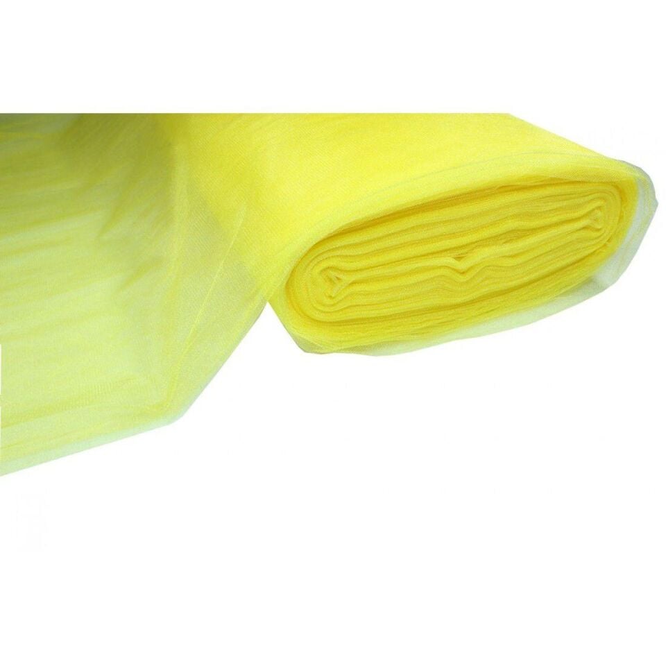 TÜL KRİSTAL TÜL KATLAMALI SARI