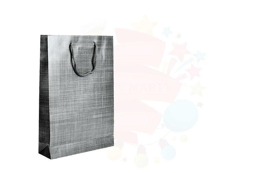 ÇANTA KARTON SELOFANLI 16,5*15*7,5 GÜMÜŞ 25 Lİ