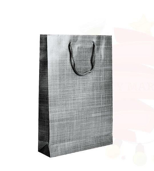 ÇANTA KARTON SELOFANLI 16,5*15*7,5 GÜMÜŞ 25 Lİ