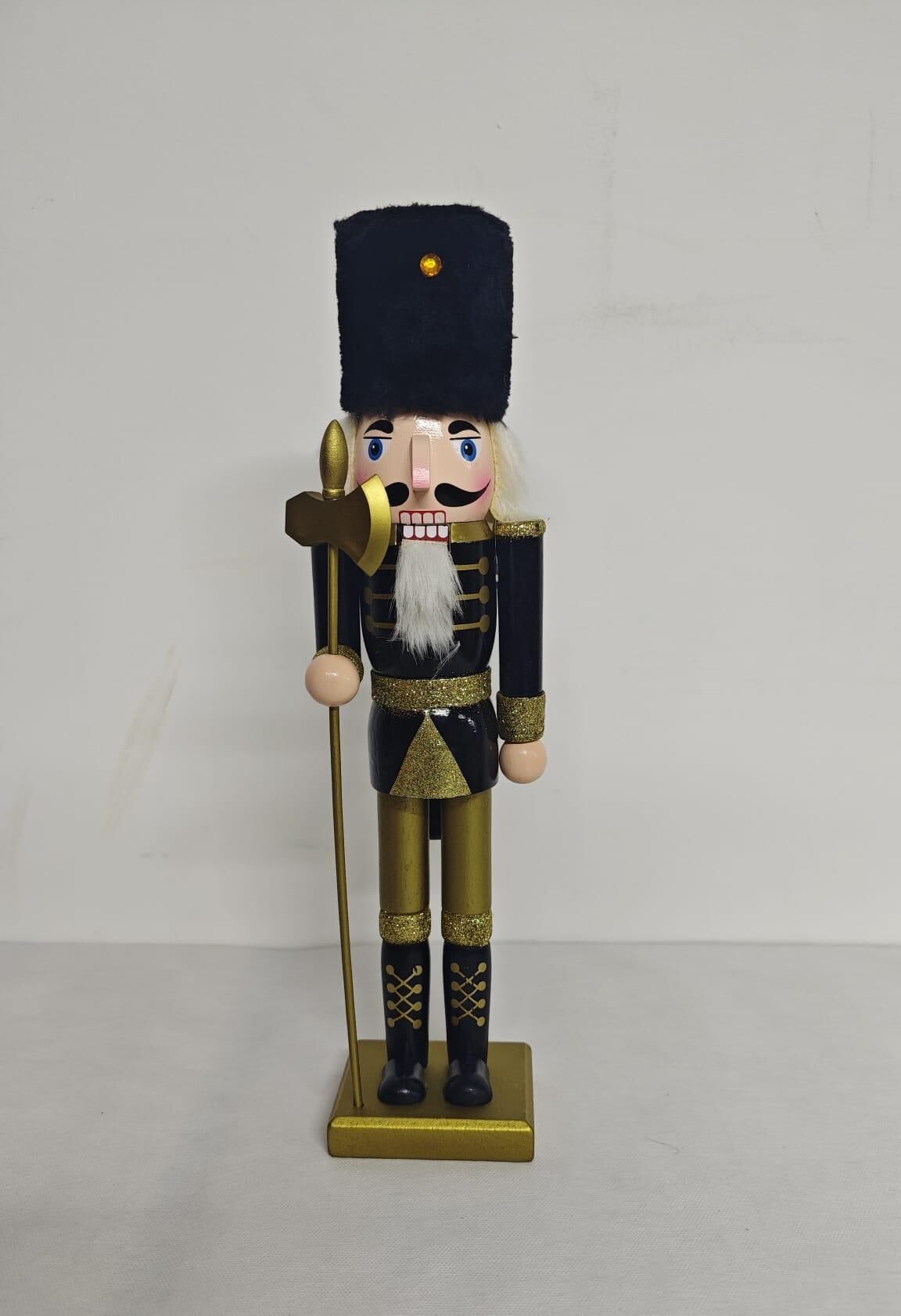 NOEL DEKORASYON KURŞUN ASKER 38 CM ALTIN SİYAH