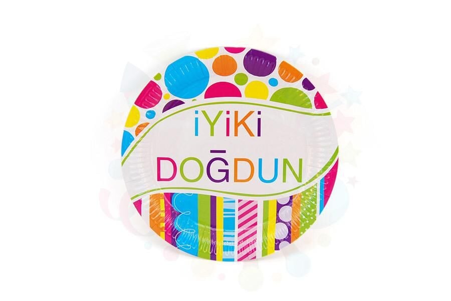 TABAK KARTON TEMALI İYİKİ DOĞDUN GÖKKUŞAĞI