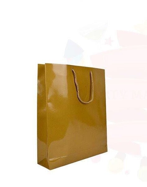 ÇANTA KARTON SELOFANLI 16,5*15*7,5 ALTIN 25 Lİ