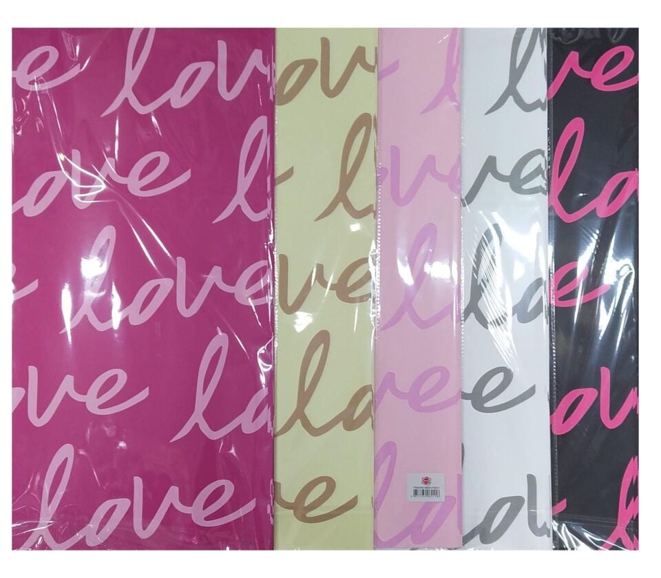 BUKETLİK PP  LOVE YAZILI  58*58 20 Lİ PK