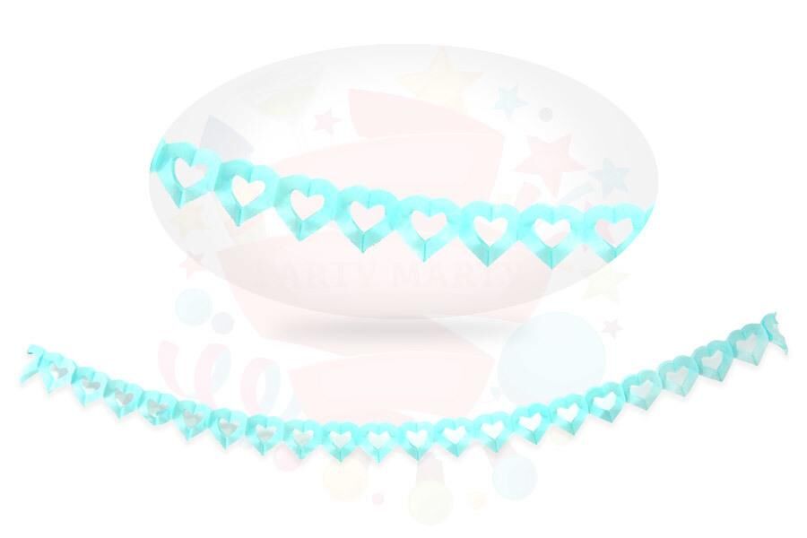 KAĞIT UZAR SÜS İÇİ BOŞ  KALPLİ MAVİ 7131