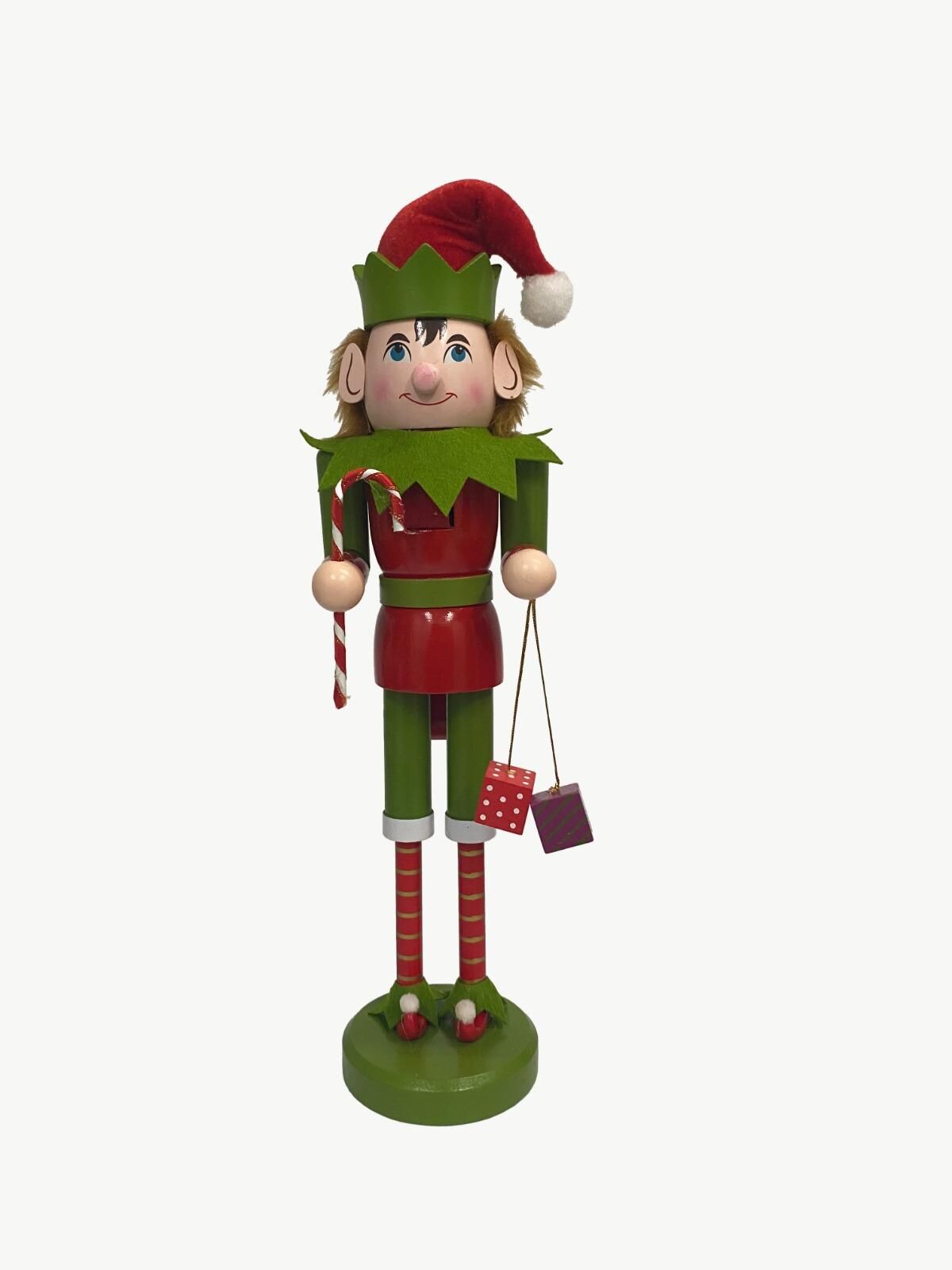 NOEL DEKORASYON ELF KURŞUN ASKER 38 CM