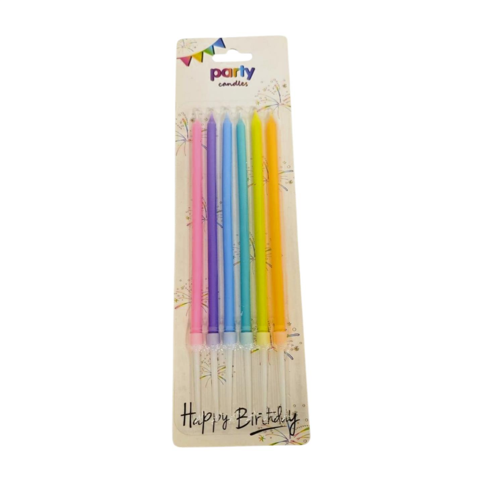 MUM İNCE ÇUBUK 6 LI MAKARON KARIŞIK 15 CM