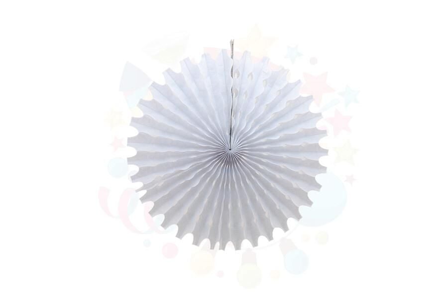 KAĞIT YELPAZE SÜS BEYAZ 30 CM