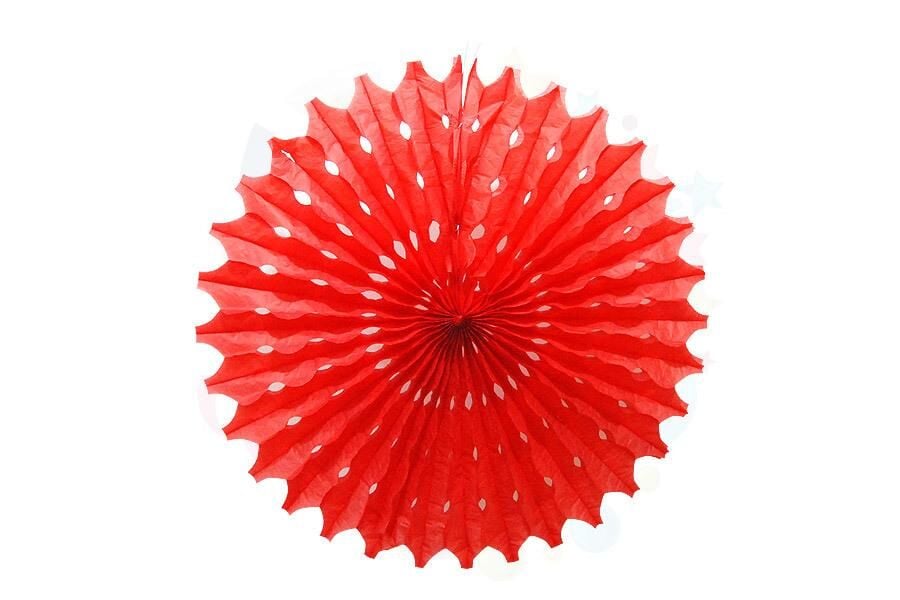 KAĞIT YELPAZE SÜS KIRMIZI 70 CM