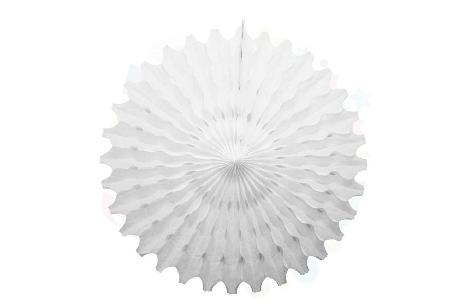 KAĞIT YELPAZE SÜS BEYAZ 70 CM