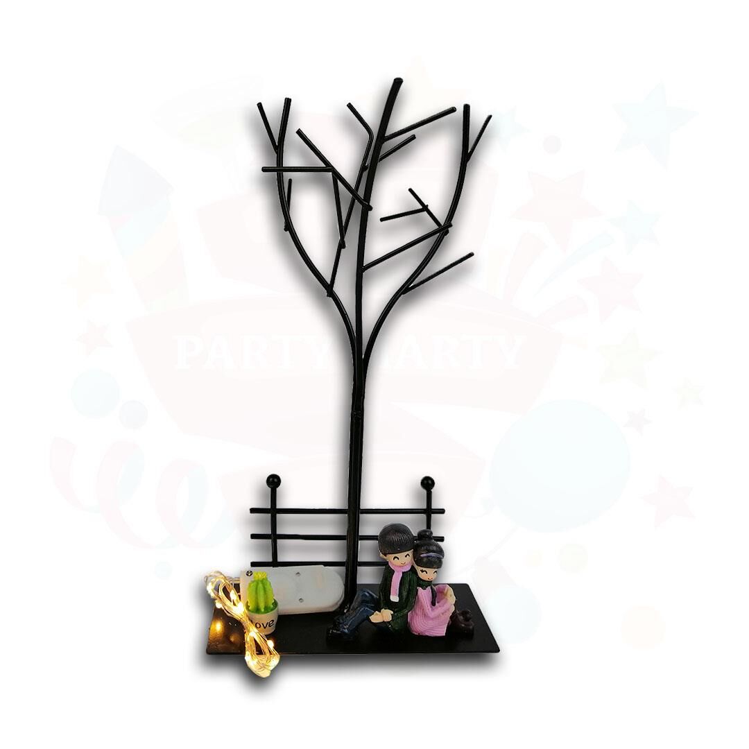 HEDİYELİK SÜS BANKTA AŞIKLAR PERİ LED IŞIKLI