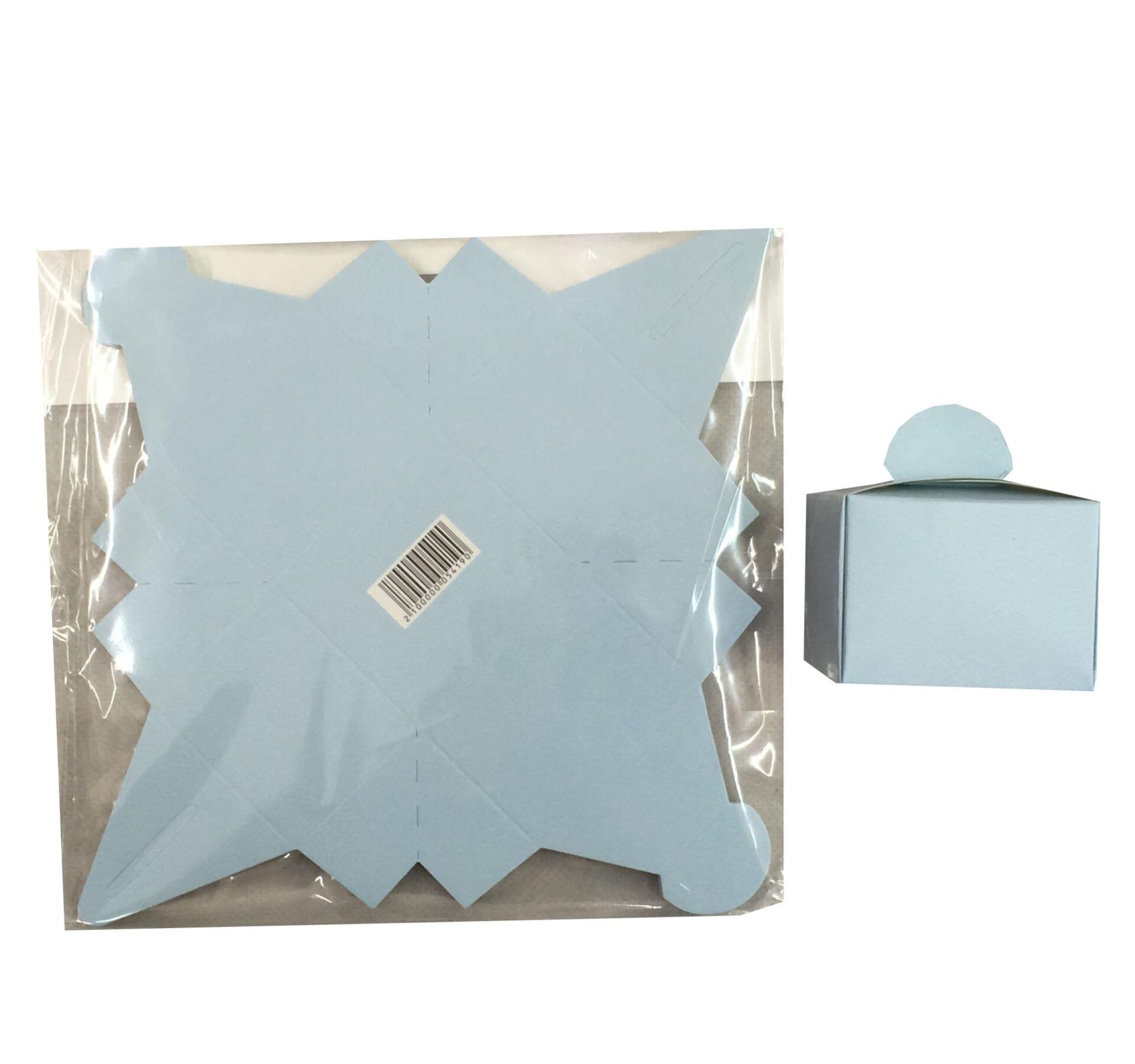 KARTON LOKUM KUTUSU 25 Lİ MAKARON MAVİ