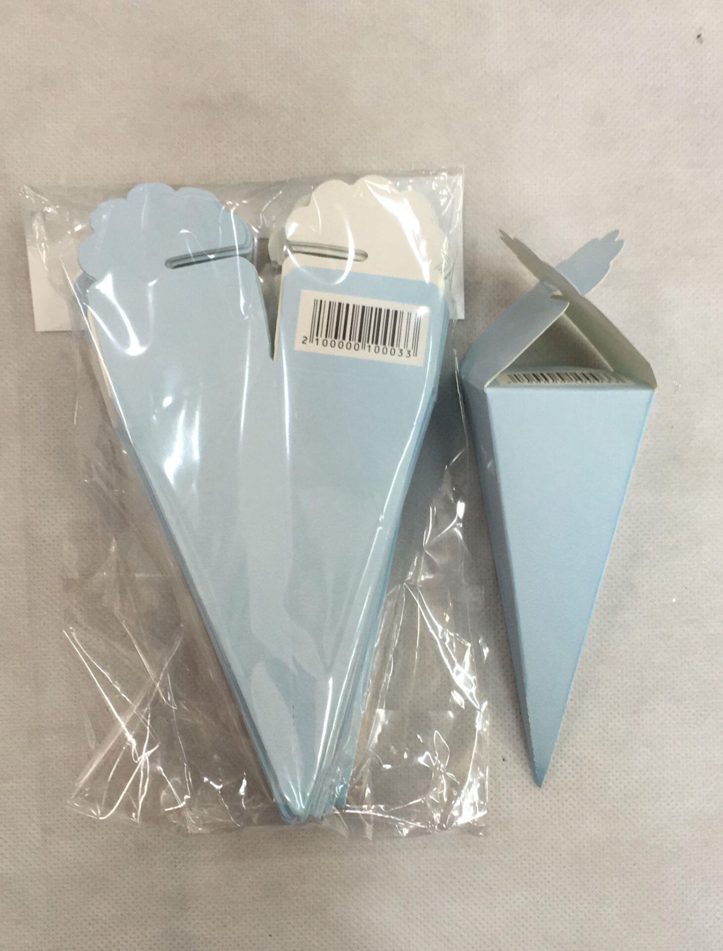 KÜLAH KARTON ŞEKERLİK DÜZ MAVİ 25 Lİ