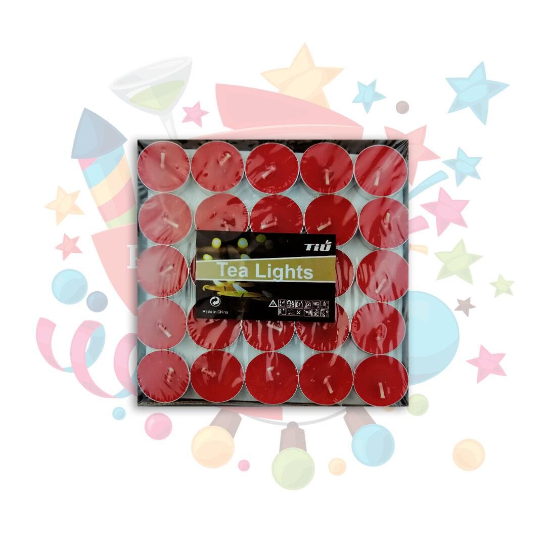 MUM TEA LIGHT 7 GR 50 Lİ KIRMIZI