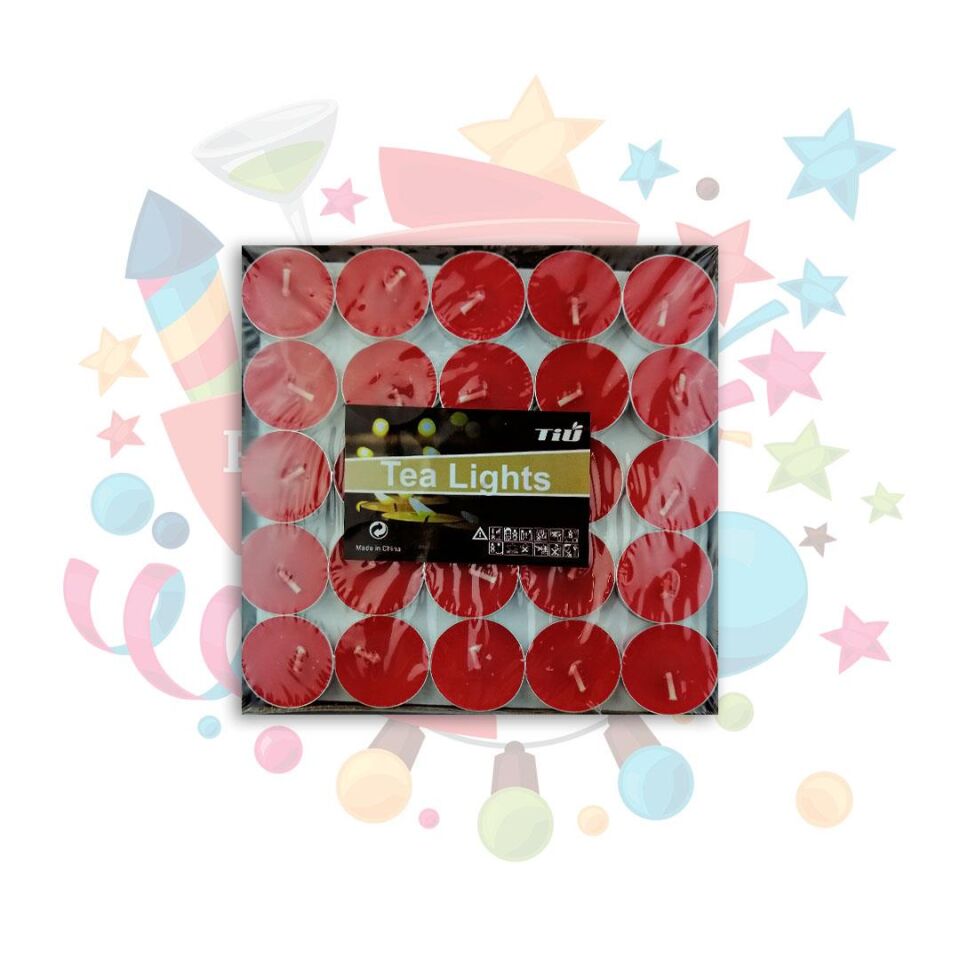 MUM TEA LIGHT 7 GR 50 Lİ KIRMIZI