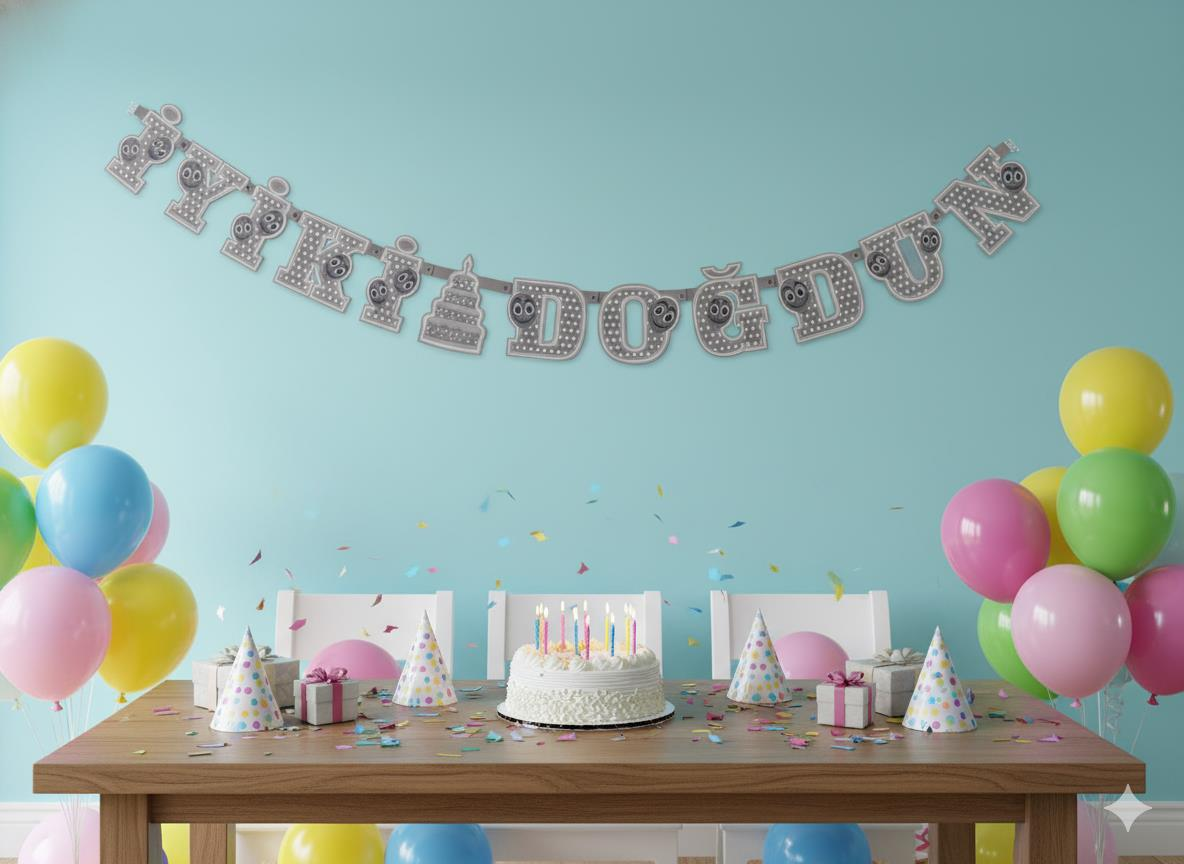 OYNAR KARTON YAZI TEMALI İYİKİ DOĞDUN GÜMÜŞ PUANLI