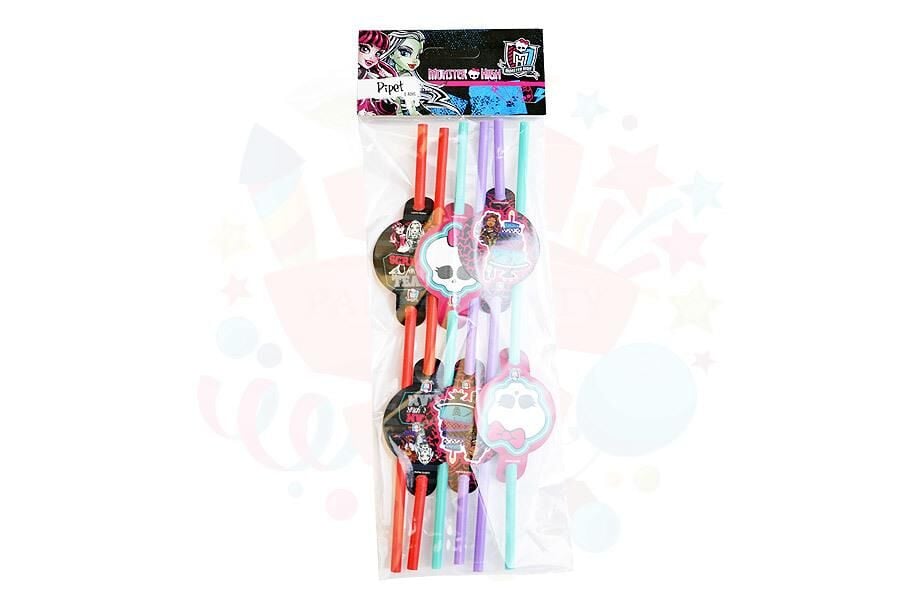 PİPET PLASTİK KARTONLU LİSANSLI 6 LI MONSTER HIGH