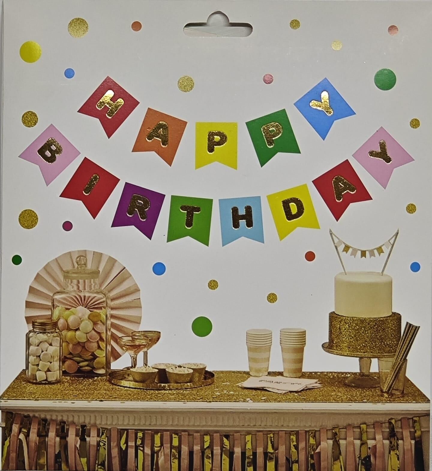 OYNAR YAZI KIRLANGIÇ HAPPY BIRTHDAY RENKLİ