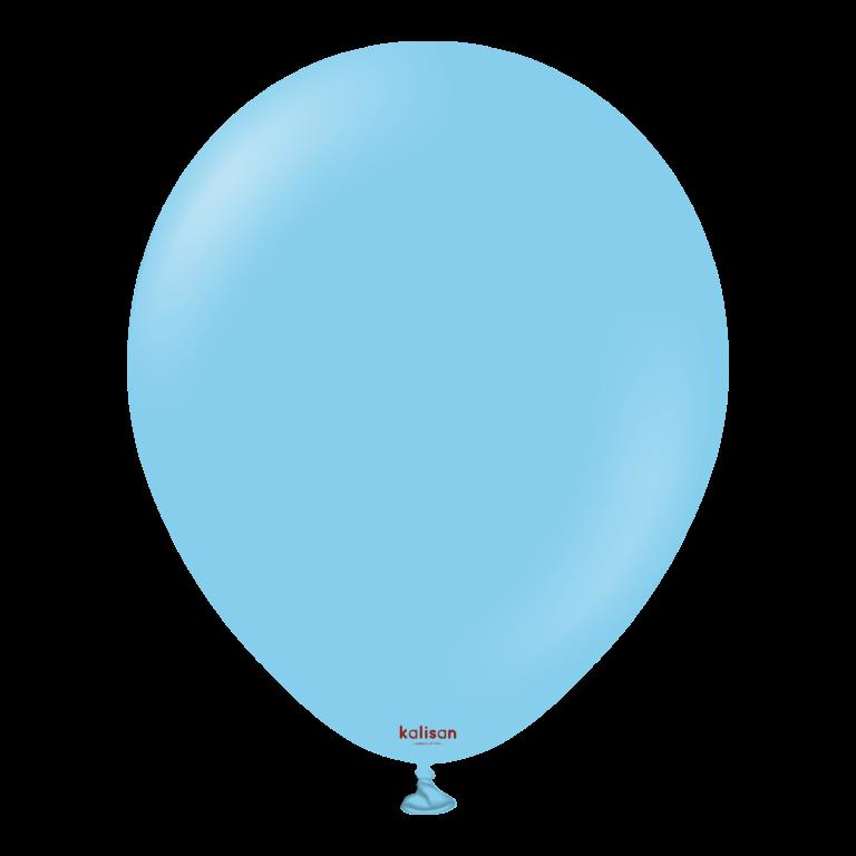 BALON 12'' DÜZ RENK BABY BLUE 100'LÜ KALİSAN