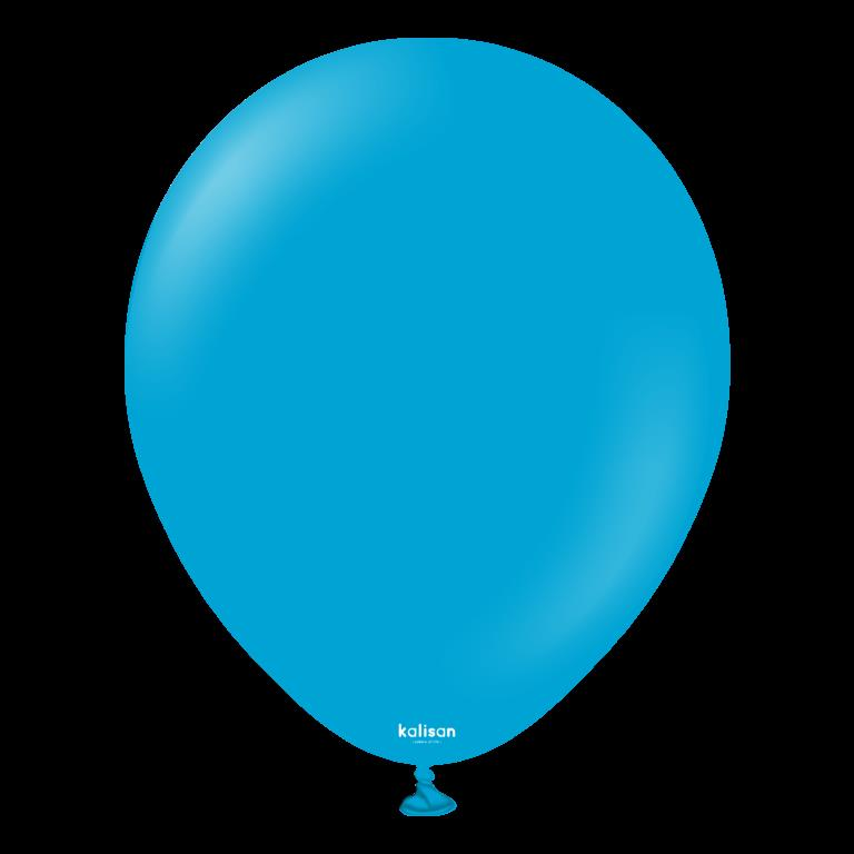 BALON 12'' DÜZ RENK CARIBBEAN BLUE 100'LÜ KALİSAN