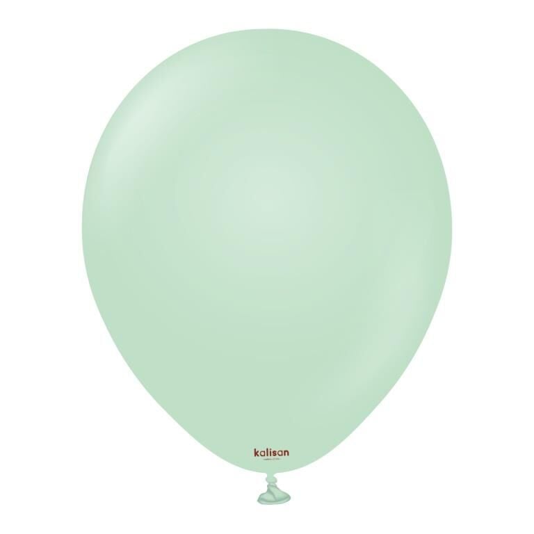 BALON 12'' DÜZ RENK A.YEŞİL 5 Lİ KALİSAN
