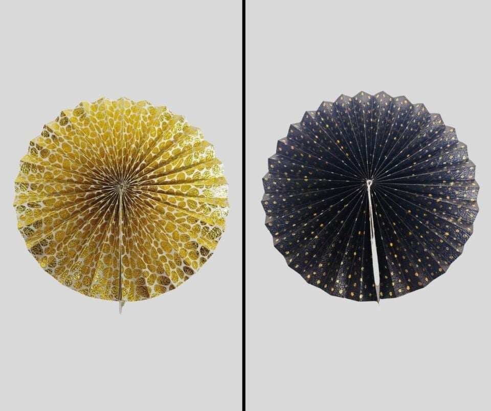 YELPAZE SÜS GOFRAJLI METALİK BASKILI 30 CM (3 AD)