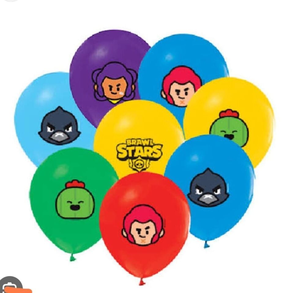 BALON BASKILI LİSANSLI BRAWL STARS 100'LÜ