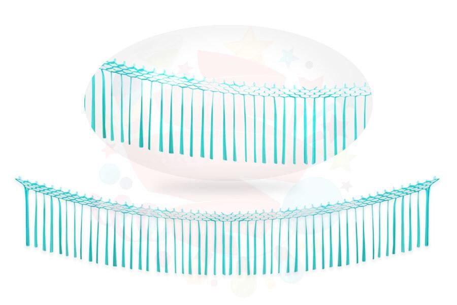 KAĞIT UZAR SÜS SAÇAKLI UZAR MAVİ