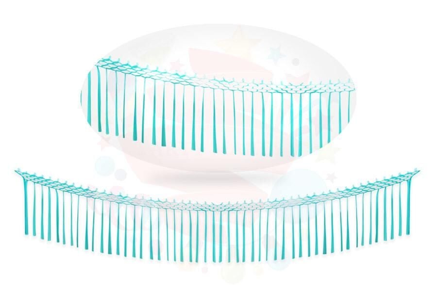 KAĞIT UZAR SÜS SAÇAKLI UZAR MAVİ