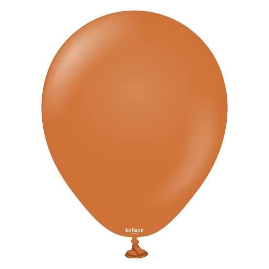 BALON 12'' DÜZ RENK CARAMEL BROWN 5 Lİ KALİSAN