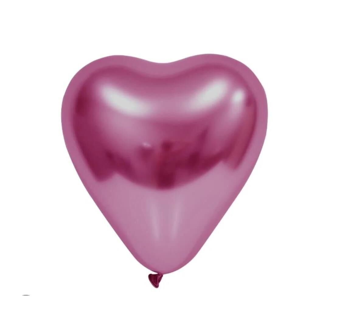 BALON KROM 50 Lİ  KALP FUŞYA