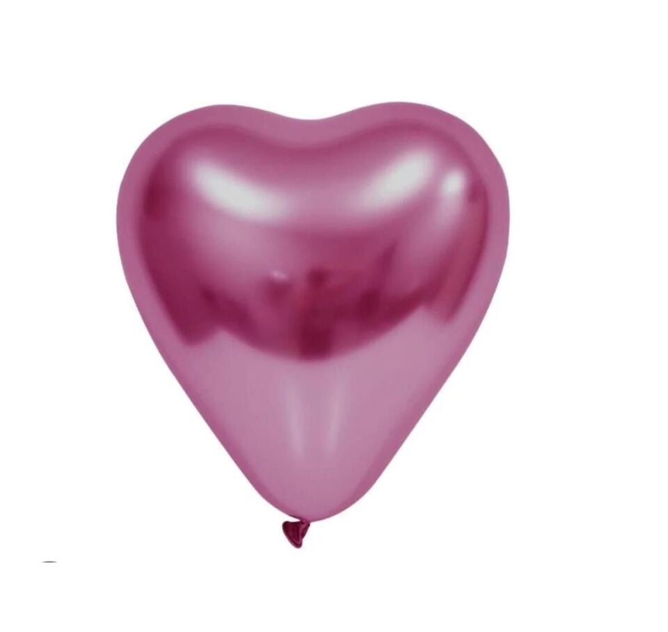 BALON KROM 50 Lİ  KALP FUŞYA
