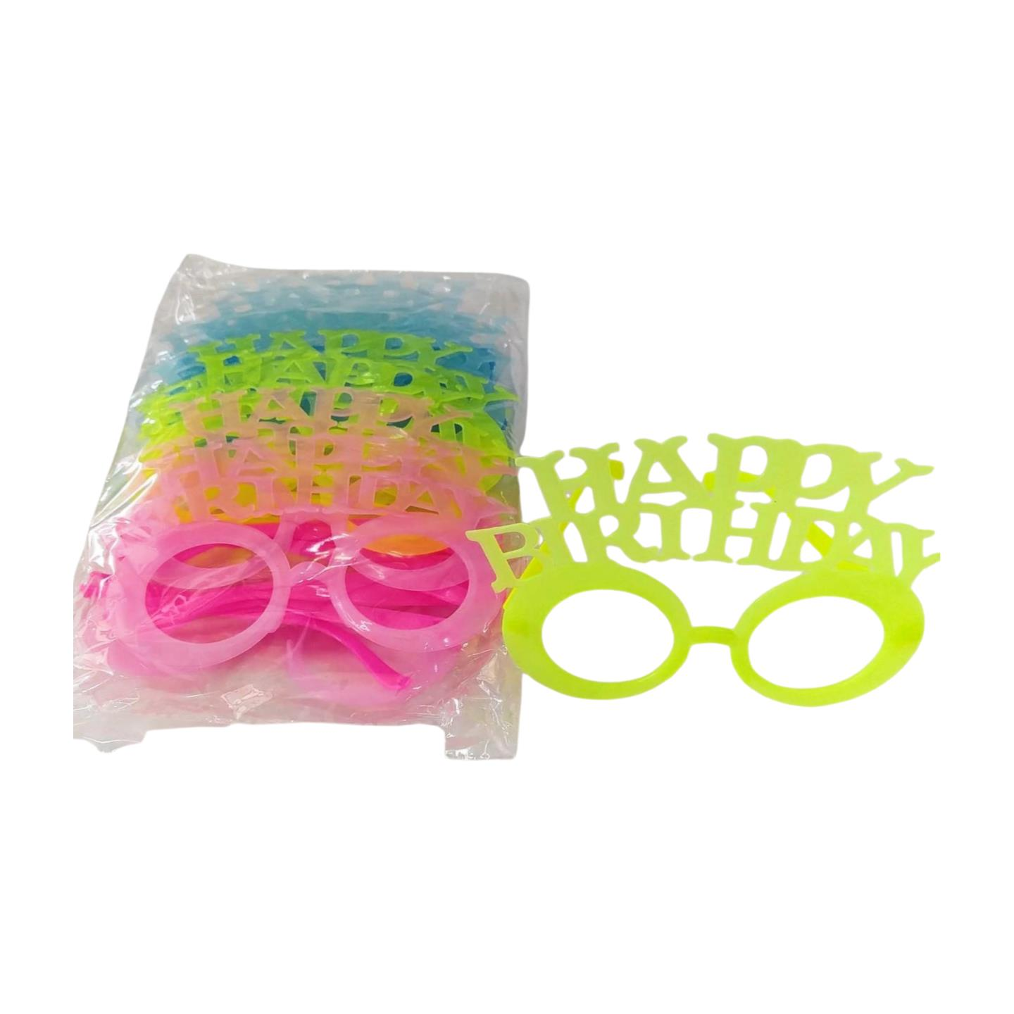 GÖZLÜK MAKARON HAPPY BIRTHDAY 12 Lİ